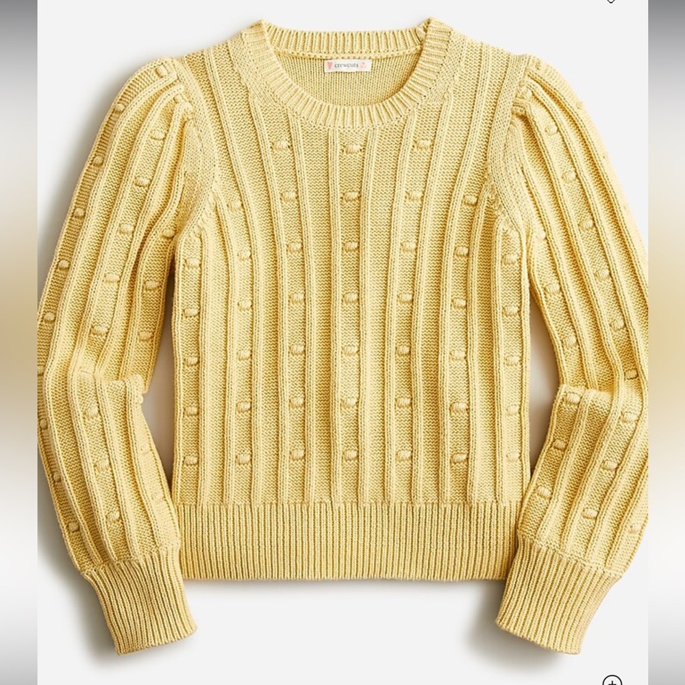 J.Crew Crewcuts Girls' bauble popover 100% cotton sweater